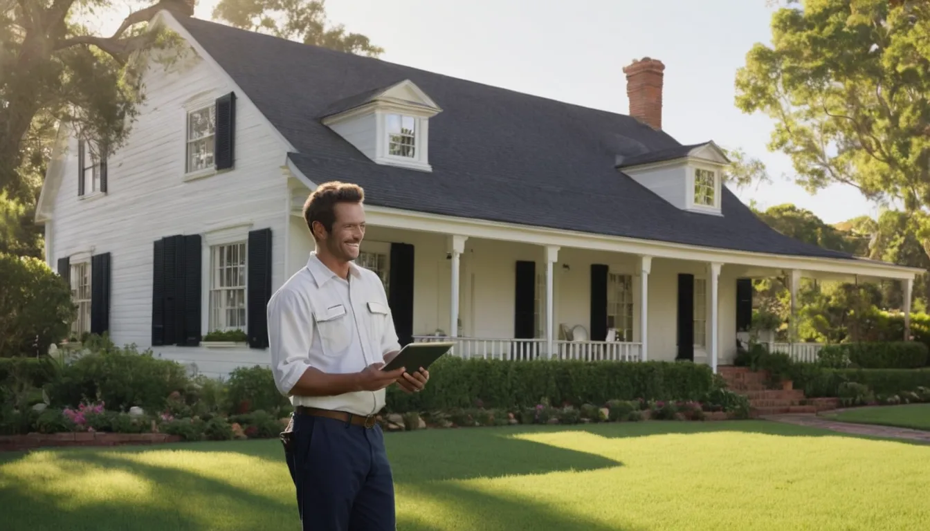 A homeowner in Rockville talking with a local pest control provider beside the house